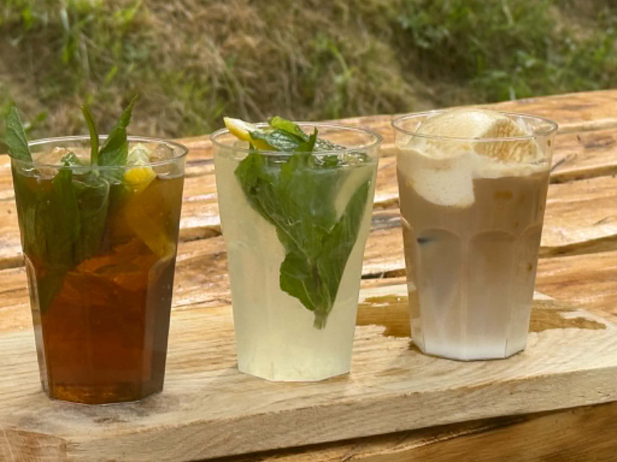 Băuturile casei - ice tea, limonadă, ice coffee
